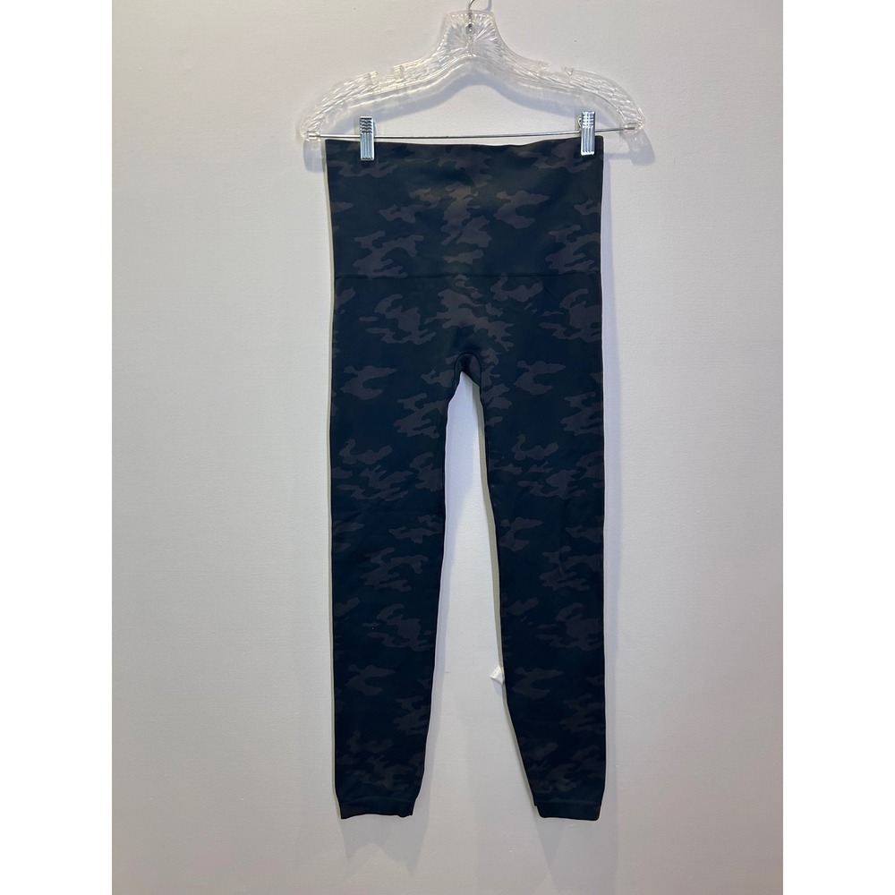 Spanx Look at Me Now Leggings Womens 1X Gray Camo Seamless High Waisted 20108R